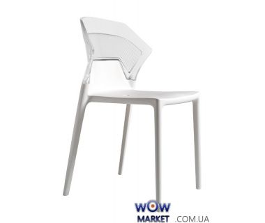 Стул Ego-S 2273 белое сидение 01 верх прозрачно-чистый 37 Papatya (Турция)