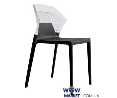 Стул Ego-S 2274 черное сидение 09 верх прозрачно-чистый 37 Papatya (Турция)