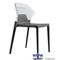 Стул Ego-S 2275 антрацит сидение 22 верх прозрачно-чистый 37 Papatya (Турция)