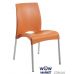 Стілець Vital-S 2288 алюмінієві ніжки помаранчевий 16 Papatya (Туреччина) в інтернет магазині "Меблі Даром"