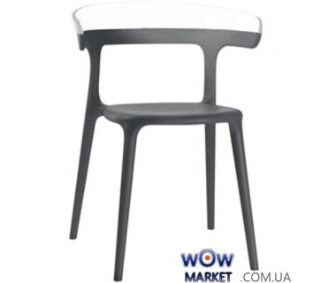 Кресло Luna 2334 антрацит сидение 22 верх Белый 43 Papatya (Турция)