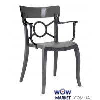 Кресло Opera-K 2342 антрацит сидение 22 верх прозрачно-дымчатый 38 Papatya (Турция)