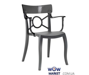 Кресло Opera-K 2342 антрацит сидение 22 верх прозрачно-дымчатый 38 Papatya (Турция)