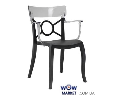 Кресло Opera-K 2343 черное сидение 09 верх прозрачно-чистый 37 Papatya (Турция)