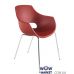 Кресло Opal 2460 матовое, ножки хром красный кирпич 51с Papatya (Турция) в интернет-магазине "Мебли Даром"