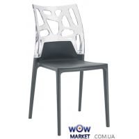 Стул Ego-Rock 2519 антрацит сидение 22 верх прозрачно-чистый 37 Papatya (Турция)