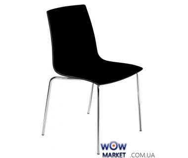 Стул X-Treme S 3064 черный 42, ножки хром Papatya (Турция)
