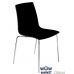 Стул X-Treme S 3064 черный 42, ножки хром Papatya (Турция) в интернет-магазине "Мебли Даром"