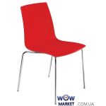 Стул X-Treme S 3066 красный 44, ножки хром Papatya (Турция)