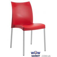 Стул Марвел-S 04 3243 красный на алюминиевых ножках Papatya (Турция)