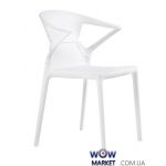 Кресло Ego-K 2357 белое сидение 01 верх прозрачно-чистый 37 Papatya (Турция)