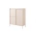 Комод высокий Perfect Сенсо / Senso 3-дверный 3D Беж (PFH-091106)