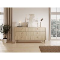 Комод Perfect Вики / Viki 6S/163 с 6 ящиками Дуб баристая (PFH-091409)