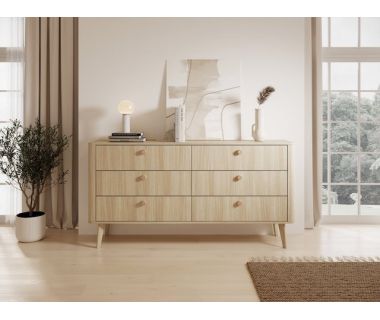 Комод Perfect Вики / Viki 6S/163 с 6 ящиками Дуб баристая (PFH-091409)