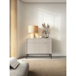 Комод Perfect Новая/Nova 2-дверный с 2 ящиками и черными ножками KSZ104 Кашемир (PFH-091222)