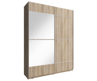 Шкаф-купе Perfect Мика IV / Mika IV 150 2-дверный с зеркалом Дуб сонома (PFH-091762)