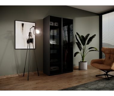 Шафа для одягу / гардеробна Perfect Сендбокс / Sandbox ANTISOL 2-дверна Чорний (PFH-091901)