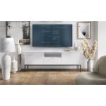 Тумба под телевизор Perfect Новая/Nova 2-дверная с 1 ящиком и черными ножками RTV154 Белый (PFH-091225)