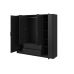 Шкаф для одежды Perfect Келли / Kelly 4D 4-дверный Черный (PFH-091881)