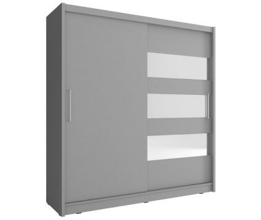 Шкаф-купе Perfect Майя III / Maja III 180 2-дверный с зеркалом Графит (PFH-091802)
