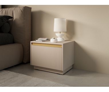 Тумба прикроватная Perfect Роял / Royal S54 с 1 ящиком Бежевый (PFH-091296)
