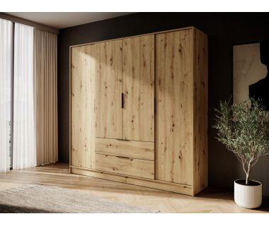 Шафа для одягу Perfect Келлі / Kelly 4D 4-дверна Дуб артизан (PFH-091882)