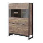 Витрина низкая Perfect Арден / Arden 4-дверная 4D2W/109 Дуб санд гранж/матера (PFH-091065)