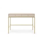 Стіл туалетний Perfect Моно/Mono з 2 ящиками та золотими ніжками MT104 Кашемір (PFH-091723)