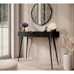 Стол туалетный Perfect Ланте/Lante 1S/100 с 1 ящиком и черными ножками Черный (PFH-091188)