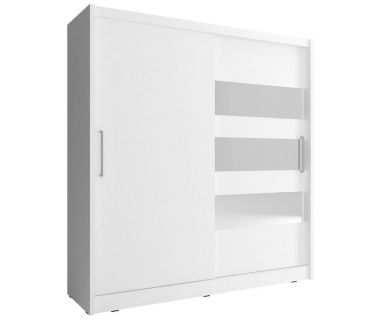 Шкаф-купе Perfect Мая III / Maja III 180 2-дверный с зеркалом Белый (PFH-091801)