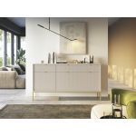 Комод Perfect Новая/Nova 3-дверный с 3 ящиками и золотыми ножками KSZ154 Кашемир (PFH-091245)