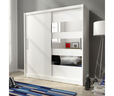 Шкаф-купе Perfect Мая III / Maja III 200 2-дверный с зеркалом Белый (PFH-091804)