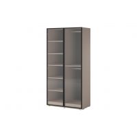 Шафа для одягу / гардеробна Perfect Сендбокс / Sandbox FLUTES 2-дверна Беж пісочний (PFH-091904)