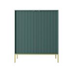 Комод високий Perfect Нова/Nova 2-дверний із золотими ніжками K104 Лабрадор (PFH-091496)