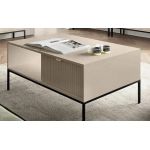 Стол журнальный Perfect Новая/Nova с 2 ящиками и черными ножками L104 Кашемир (PFH-091253)