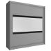 Шкаф-купе Perfect Мая IV / Maja IV 180 2-дверная с зеркалом Графит (PFH-091808)