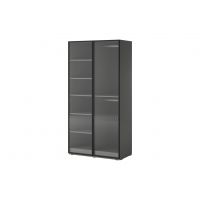 Шафа для одягу / гардеробна Perfect Сендбокс / Sandbox FLUTES 2-дверна Сірий (PFH-091907)