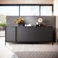 Комод Perfect Ларс/Lars 4-дверный 4D/203 Антрацит (PFH-091019)