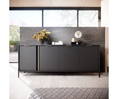 Комод Perfect Ларс/Lars 4-дверный 4D/203 Антрацит (PFH-091019)