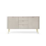 Комод Perfect Зова/Zova 2-дверний з 3 ящиками та золотими ніжками KSZ168 Кашемір (PFH-091282)