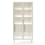 Вітрина висока з підсвічуванням Perfect Лумі / Lumi 2D2S/91 2-дверна з 2 ящиками Кашемір (PFH-091382)