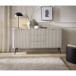 Комод Perfect Зова/Zova 2-дверний з 3 ящиками та чорними ніжками KSZ168 Кашемір (PFH-091281)