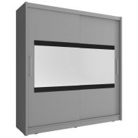 Шафа-купе Perfect Травня IV / Maja IV 200 2-дверна з дзеркалом Графіт (PFH-091811)