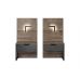 Тумбы прикроватные 2 шт. с подсветкой Perfect Арден / Arden с 2 ящиками 1S/52 Дуб санд гранж/матера (PFH-091070) в интернет магазине мебели "Меблі Даром"