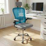 Крісло комп'ютерне дитяче Perfect OC - 8970m Сірий/блакитний (PFH-092060)