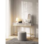 Стол туалетный Perfect Новая/Nova с 2 ящиками и золотыми ножками T104 Кашемир (PFH-091271)