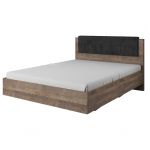 Кровать (каркас) Perfect Арден/Arden 160 с мягким изголовьем двуспальная Дуб санд гранж/матера (PFH-091069)