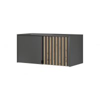 Тумба-надставка Perfect Неллі / Nelly 2D 2-дверна Графіт/дуб артизан (PFH-091914)