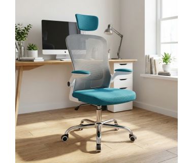 Крісло обертове комп'ютерне/дитяче OC-8970W Perfect Україна Сірий/блакитний (PFH-092061)
