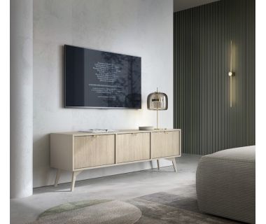 Тумба під ТБ Perfect Форест / Forest RTV158 3-дверна Біж пісочний/ялиця сканді (PFH-091479)